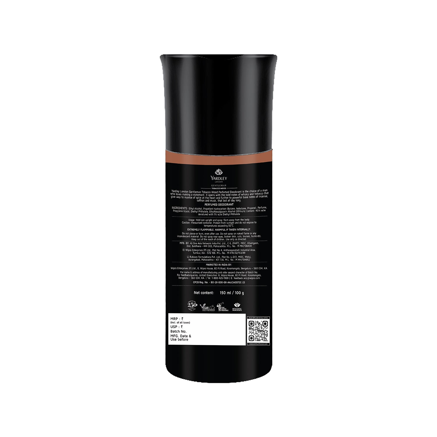 Gentleman Tobacco Wood Deo 150ml