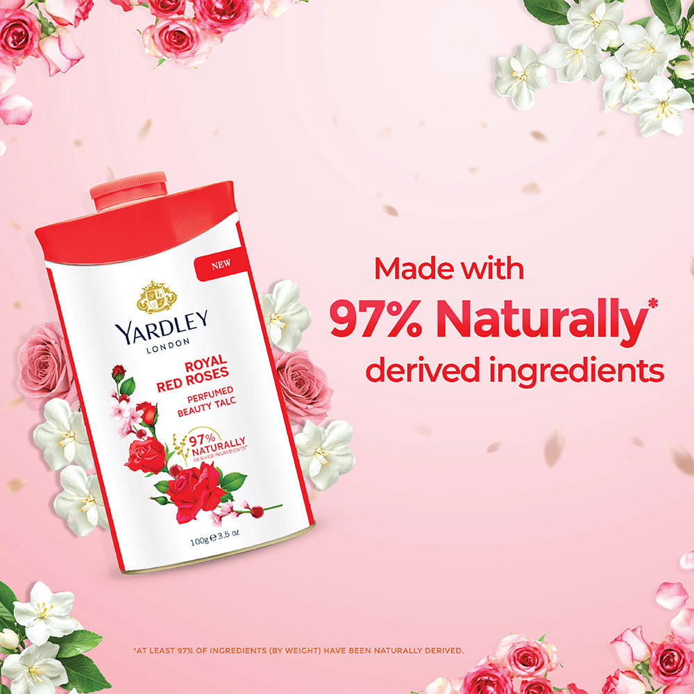 Royal Red Roses Perfumed Talc 250g