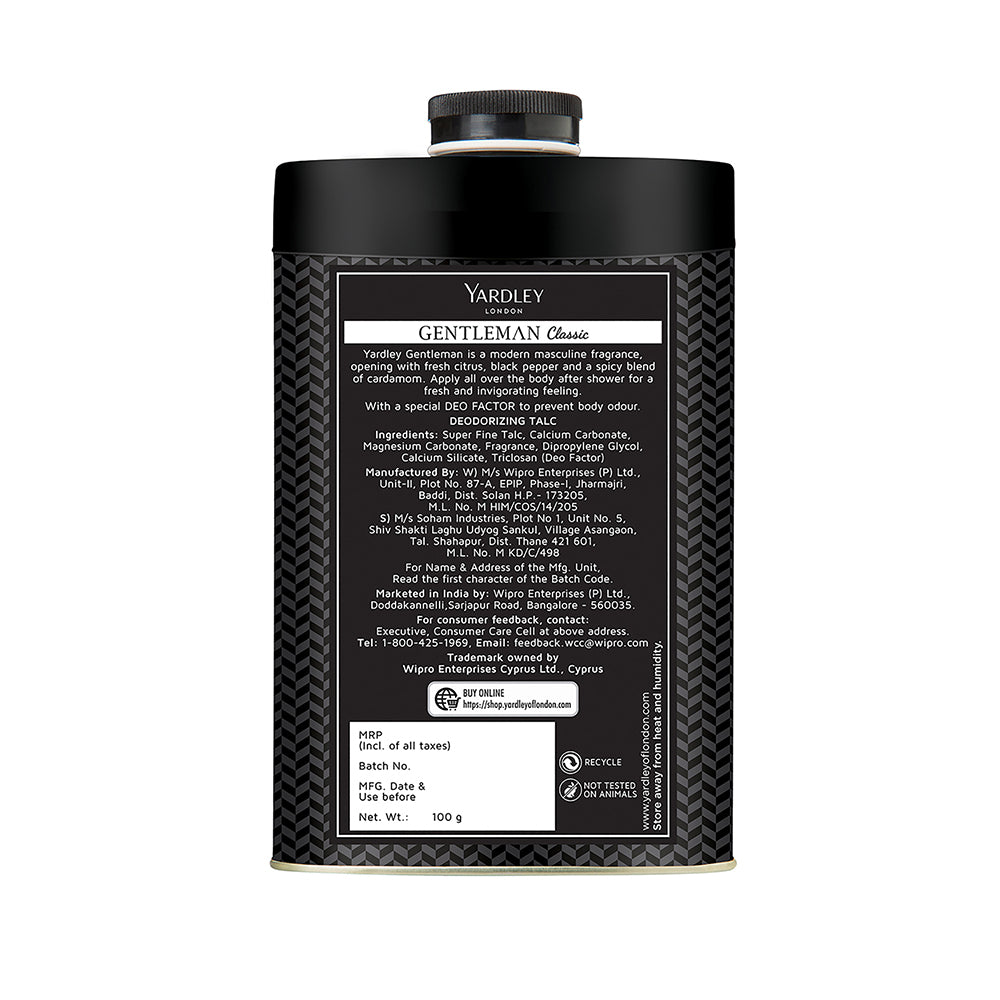 Gentleman Classic deodorizing Talc 100g