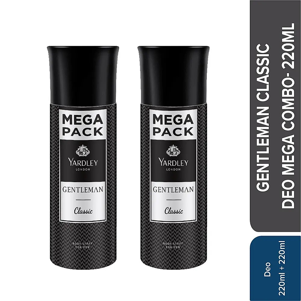 Gentleman Classic Deo MEGA PACK 220ml (Pack of 2, 440 ML)