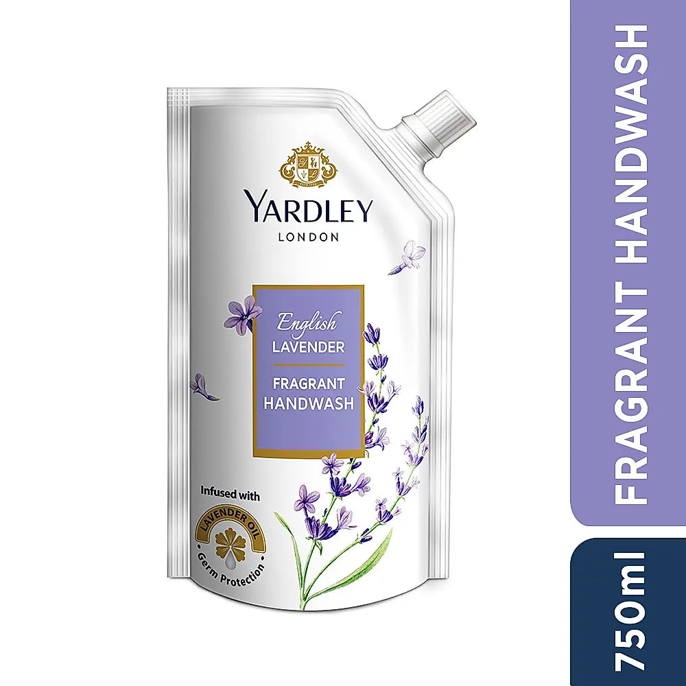 English Lavender Fragrant Handwash 750ml & 3 x English Lavender Hand Sanitizer spray 140 ml