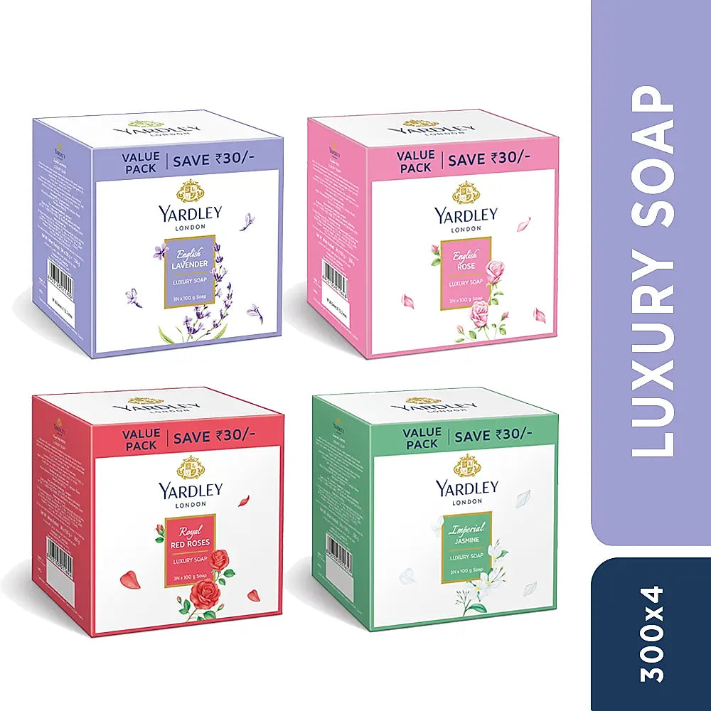 Luxury Soap Combo - Pack of 3 x 4 variants (12 Pcs)