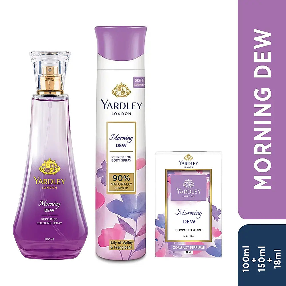Morning Dew Combo - Deo 150ml, DWP 100ml & CP 18ml