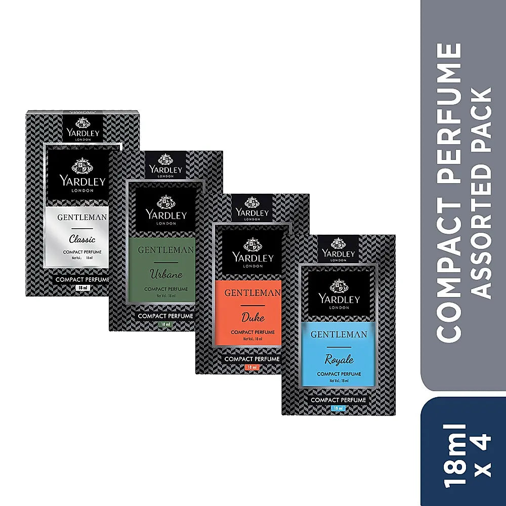 Gentleman compact perfume- Assorted pack of 4