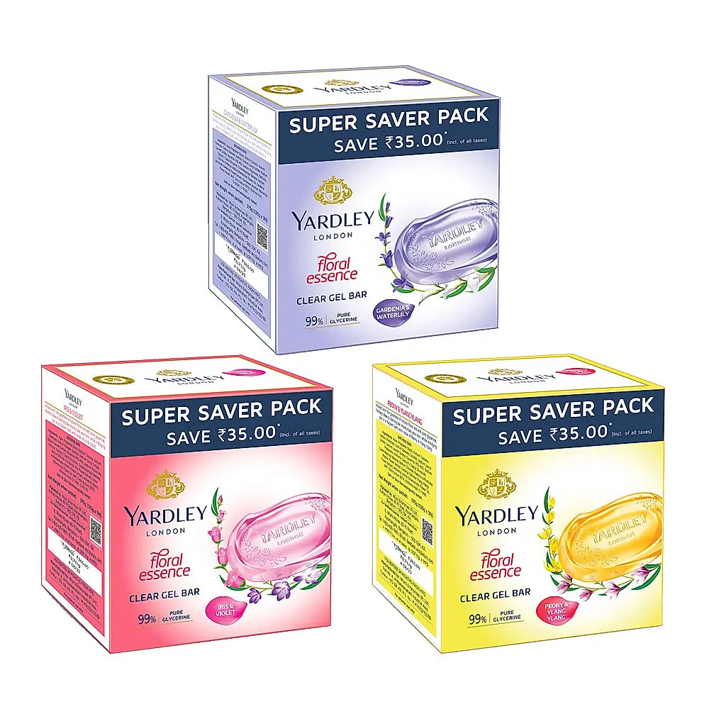 Clear Gel Bar pack of 9 (125gm x 9)