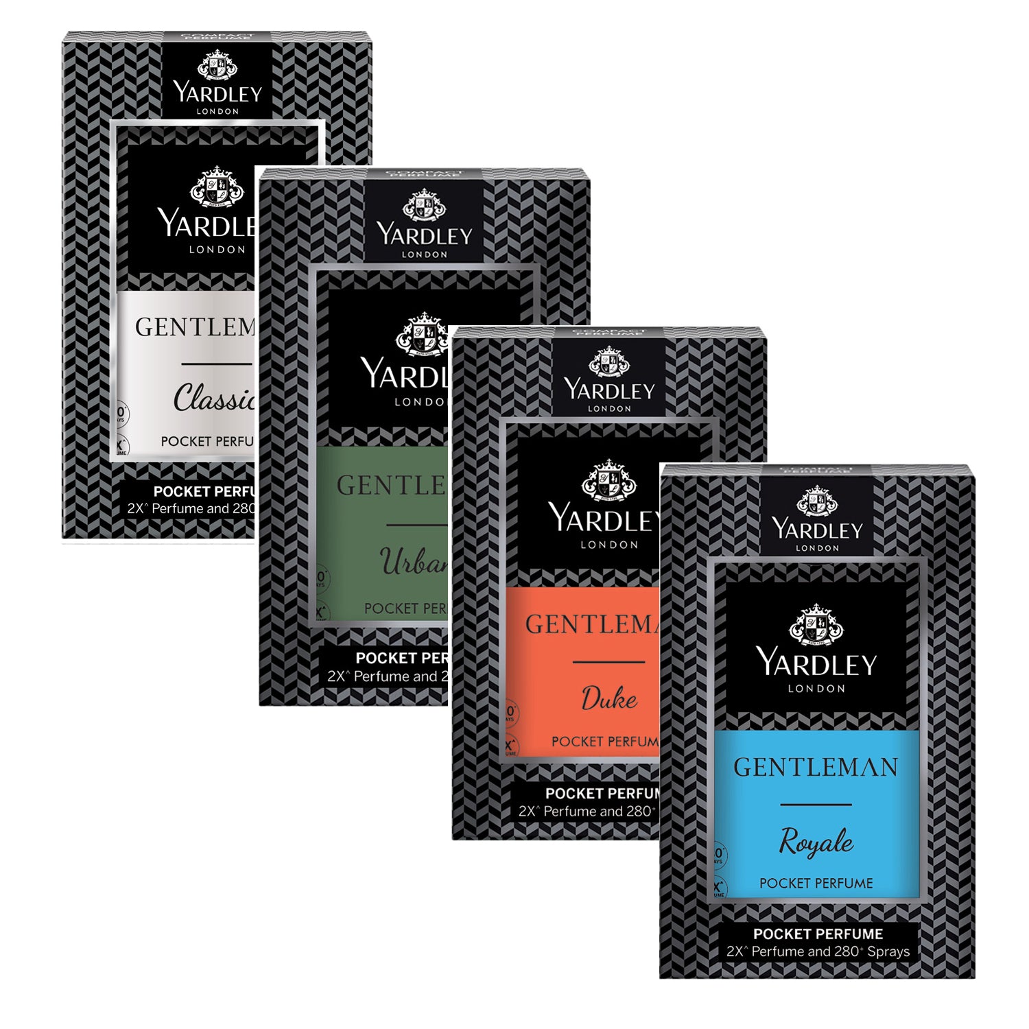 Gentleman compact perfume- Assorted pack of 4