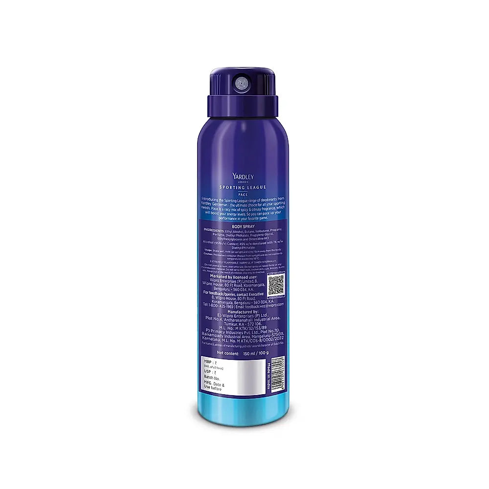 Gentlemen Pace & Champion Combo (150ml * 2) Sporting League Body Spray
